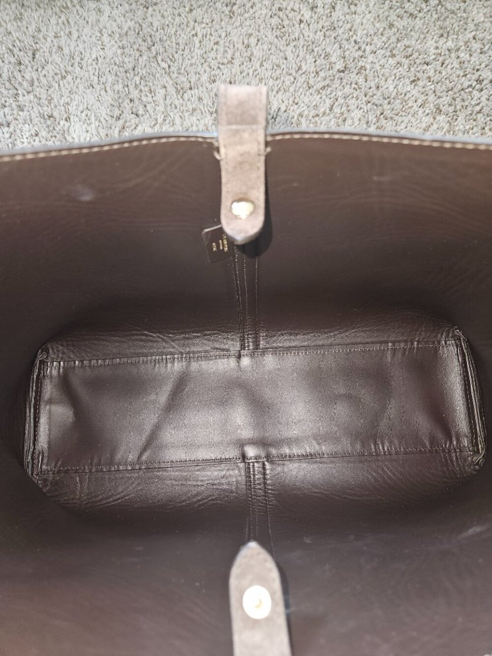 STRATHBERRY Kite Hobo Maxi Bag Suede Chocolate Brown - Picture 13 of 14